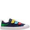 CLARKS KIDS TWIN STRAP CANVAS TRAINER - NAVY